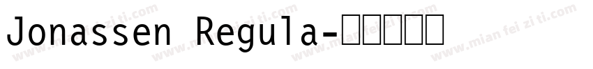 Jonassen Regula字体转换